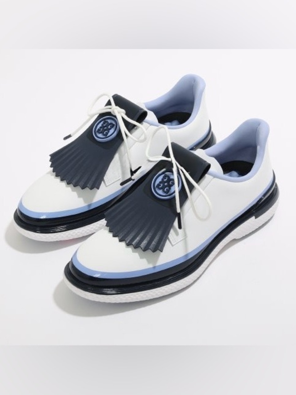 New No Box G/Fore GFORE Gallivan2R Ladies TUXEDO Stripe Golf Shoe - SIZE 8